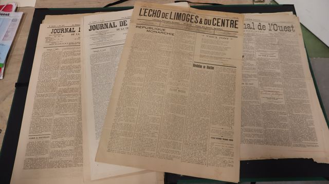 Vieux journaux (fin 19ème et début 20ème) Limousin principalement