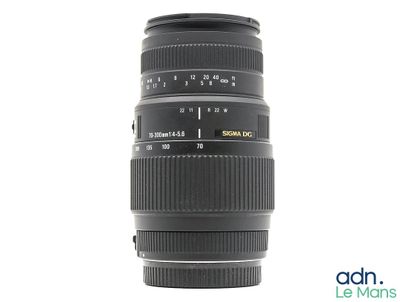 a close up of a camera lens on a white background