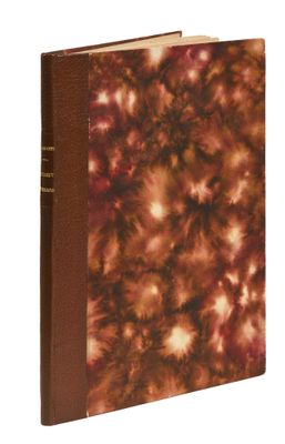 an image of a book with a brown cover and a red cover