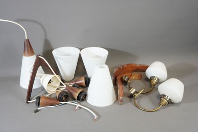 Dans le gout de Louis Christian Kalff, suspension Boomerang …