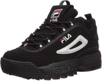 Baskets Fila Disrupt Low, noir / blanc / rouge