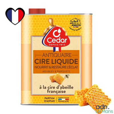 Cèdre antique, cire liquide au miel