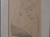 dessin représentant un homme et une femme qui se regardent