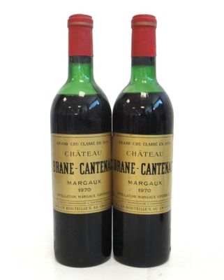 2 Blles CH. BRANE CANTENAC Margaux GCC 1970 - Photo 1