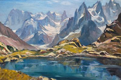 Ecole française 1ère moitié XXe - Peinture d'Art