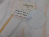 a close up of a white shirt with a label on it