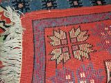 a close up of a rug on the floor