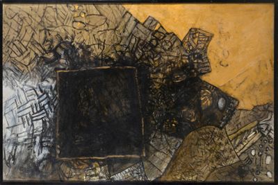 LEPEUVE Monique Paysage au carré noir (1988)