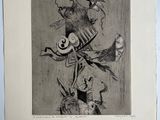 une image représentant un dessin en noir et blanc d'un homme portant un chapeau sur la tête