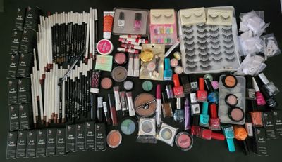 a picture of a collection of makeup and eyeliners