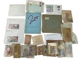 a lot of old stamps and envelopes on the table