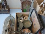 a box full of assorted items on a table