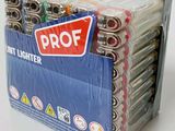 a box of lighters sitting on a white surface