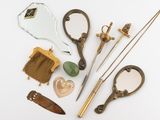 a lot of items that are sitting on a white surface