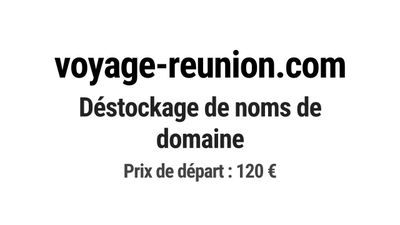 voyage reunion com desstockage de nons de domaine