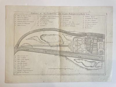 an old map of a city with a bird on it ' s head