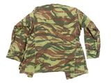 a close up of a camouflage jacket on a white background