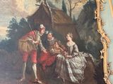 a picture of a painting on the wall of a room