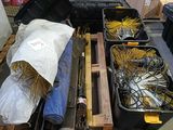 many different types of wires in a storage area
