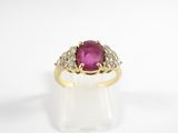 a ruby and diamond ring
