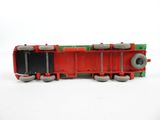 a toy train that is sitting on a white surface