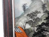 a picture of a painting on the wall of a house