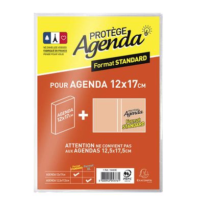 EXACOMPTA - Protège-agenda - Format Standard 12x17cm - Fabri…