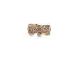 an image of a gold ring with diamonds on a white background