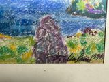 a picture of a painting on the wall of a room