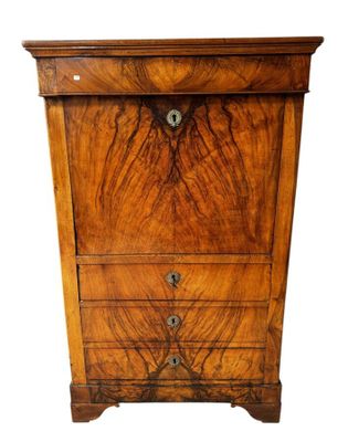 an image of a wooden chest of drawers on a white background