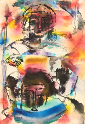 une image d'un tableau représentant un homme et une femme