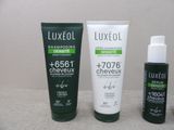 a bottle of shampooing and a tube of shampooing next to a tube of shampooing