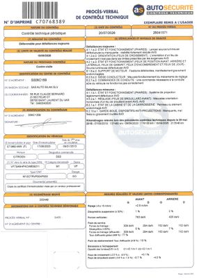 un document comportant une photo de la carte d'identité du conducteur