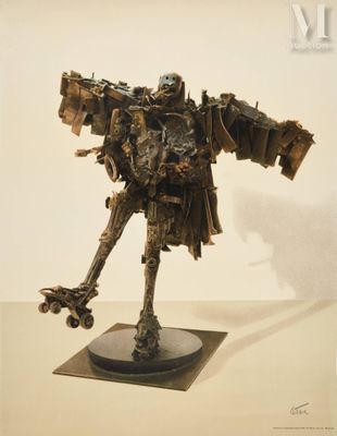 César (1921-1998) La Rambaud / La poule qui marche