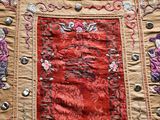 an image of a close up of a piece of cloth with flowers on it