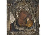 une icône représentant la Vierge et l'enfant Jésus
