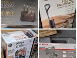 four different pictures of a box of vacuum cleaners and a box of vacuum cleaners