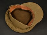 an image of a military hat with a brown visor
