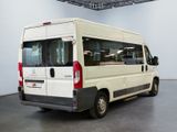 a white van that is parked in a garage