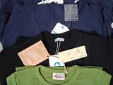 a lot of clothes that are sitting on a table