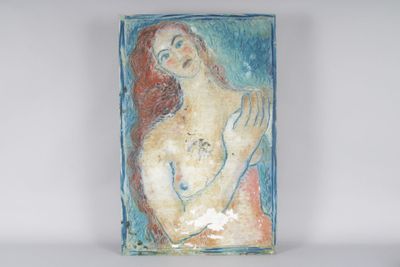 Ecole frnçaise XXème s. : femme en buste.