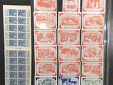 une collection de timbres des États-Unis, comprenant des timbres des États-Unis et des timbres des États-Unis