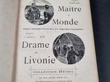 an old book with a picture of a man and a woman on it