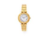 cartier a lady ' s 18ct gold quartz wristwatch