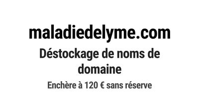 Nom de domaine maladiedelyme.com.
