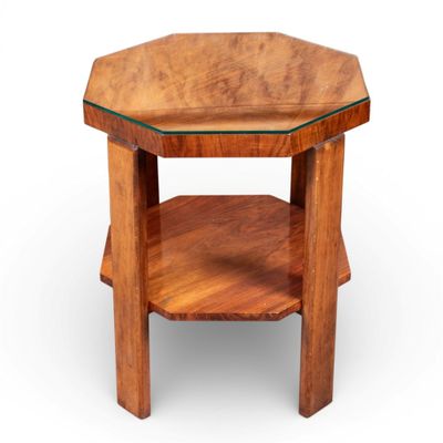 TRAVAIL ART DÉCO Table d'appoint octogonale - Photo 1