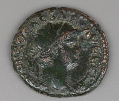gros plan d'une pièce de monnaie sur laquelle figure un cheval