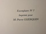 image for exemplaire n 7 impprime pour m pierre guerquin
