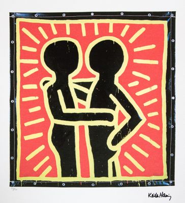 a picture of a painting of a man and a woman