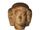 an image of a sculpture of a woman ' s head